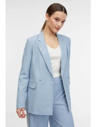orsay γυναικείο σακάκι μονόχρωμο με τσέπες μπροστά και άνοιγμα πίσω - 1000155-x16-4010 γαλάζιο