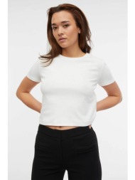 orsay γυναικείο βαμβακερό t-shirt cropped μονόχρωμο - 1000134-x11-4201 λευκό
