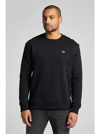 lee ανδρική μπλούζα φούτερ μονόχρωμη με κεντημένο λογότυπο