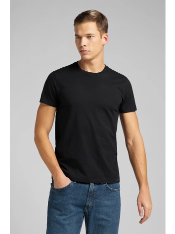 lee® σετ ανδρικά t-shirt μονόχρωμα με στρογγυλή λαιμόκοψη