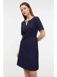 orsay γυναικείο mini φόρεμα με μεταλλική λεπτομέρεια και πιέτες μπροστά - 1000139-x19-3831 μπλε σκού