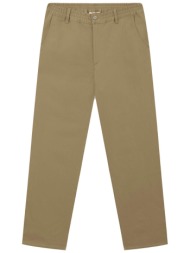 forét ανδρικό παντελόνι με herringbone pattern και λογότυπο regular fit `clay` - f1054 μπεζ
