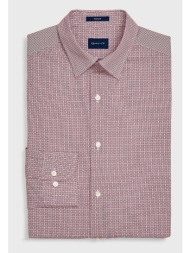 gant ανδρικό πουκάμισο με μικροσχέδιο - 3051710 μπορντό