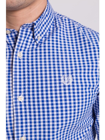 ανδρικό πουκάμισο καρό chaps - f01-xzaap-xyaap μπλε