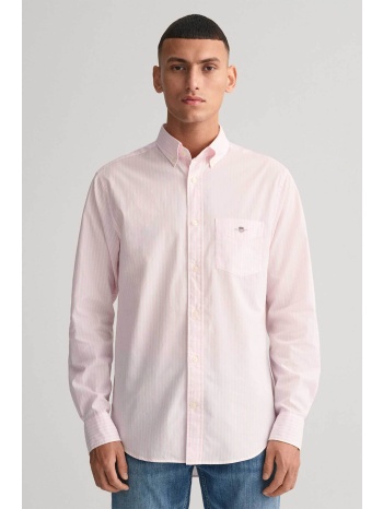 gant ανδρικό πουκάμισο button down με ριγέ σχέδιο και τσέπη