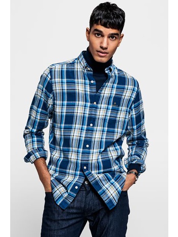 gant ανδρικό μακρυμάνικο πουκάμισο καρό windblown flannel 