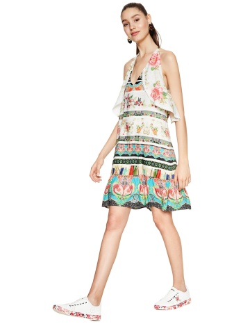 γυναικείο φόρεμα kilian desigual - 18swvw92 λευκό σε προσφορά