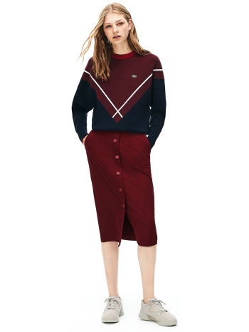 lacoste γυναικεία pencil φούστα με κουμπιά buttoned σε προσφορά