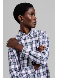 gant γυναικείο πουκάμισο με καρό σχέδιο `flannel check` - 4300052 λευκό