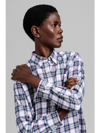 gant γυναικείο πουκάμισο με καρό σχέδιο `flannel check` 
