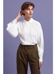 gant γυναικείο πουκάμισο με μανίκια balloon `drapey` - 4301090 λευκό