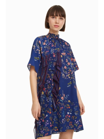 desigual γυναικείο μίνι φόρεμα florence - 18wwvw16 μπλε