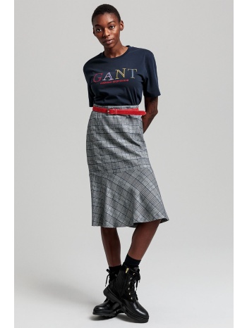 gant γυναικεία midi φούστα με καρό σχέδιο `checked flare`  σε προσφορά