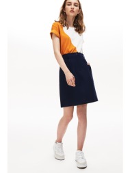 lacoste γυναικεία φούστα ψηλόμεση neoprene - jf0571 μπλε σκούρο