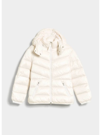 gant γυναικείο μπουφάν καπιτονέ με κουκούλα slim fit 