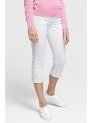 gant γυναικείο jean παντελόνι κάπρι - 4100065 λευκό