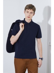 lacoste ανδρική μπλούζα πόλο με πικέ ύφανση `smart paris stretch` - ph5522 μπλε σκούρο