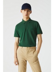 lacoste ανδρική μπλούζα πόλο με πικέ ύφανση `smart paris stretch` - ph5522 πράσινο σκούρο
