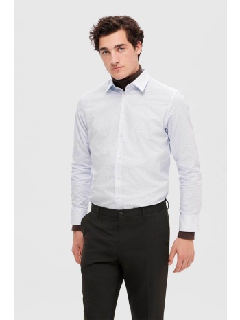 selected ανδρικό πουκάμισο μονόχρωμο slim fit - 16090212