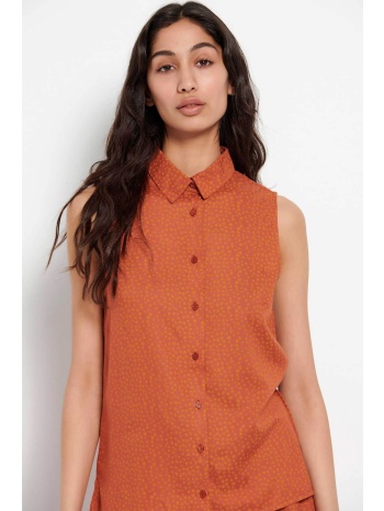 funky buddha γυναικείο πουκάμισο με all-over dot pattern