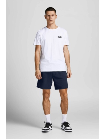 jack & jones ανδρική βερμούδα μονόχρωμη με ελαστική μέση σε προσφορά