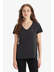 levi`s® γυναικείο t-shirt μονόχρωμο `perfect tee` - 853410003 μαύρο