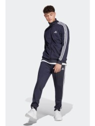 adidas σετ ανδρικό παντελόνι φόρμας με αθλητική ζακέτα regular fit `basic 3-stripes tricot` (2 τεμάχ