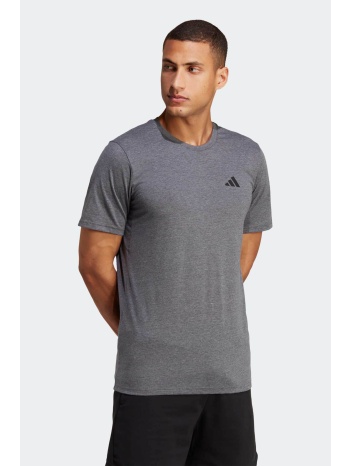 adidas ανδρικό t-shirt μονόχρωμο με logo print regular fit