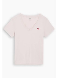 levi`s® γυναικείο t-shirt μονόχρωμο `perfect tee` - 853410071 λευκό