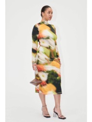 stine goya γυναικείο στενό φόρεμα με flower print `jessie` - sg5380 πολύχρωμο