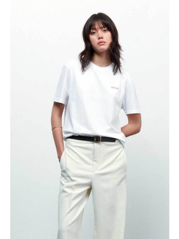 maison labiche γυναικείο βαμβακερό t-shirt μονόχρωμο με