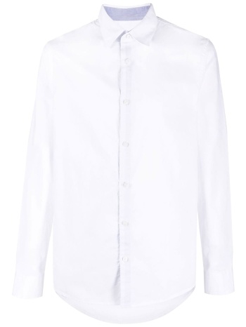 armani exchange ανδρικό πουκάμισο oxford μονόχρωμο με