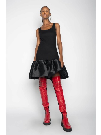 marques` almeida γυναικείο αμάνικο mini φόρεμα με βολάν από