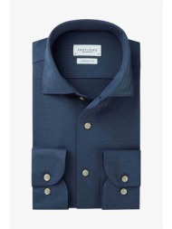 profuomo ανδρικό πουκάμισο japanese knitted slim fit - ppuh30053c μπλε σκούρο