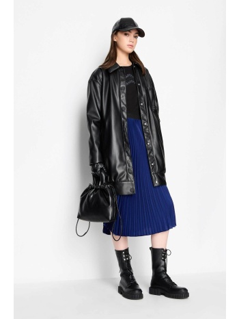 armani exchange γυναικεία midi φούστα με σατέν όψη και