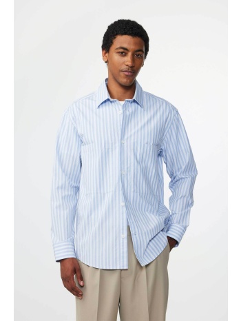 nn.07 ανδρικό πουκάμισο με ριγέ σχέδιο relaxed fit `freddy
