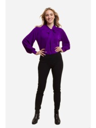lauren ralph lauren γυναικείο παντελόνι stretch μονόχρωμο - 200631310003 μαύρο