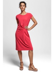 gant γυναικείο midi φόρεμα με στρογγυλή λαιμόκοψη - 4204321 κόκκινο