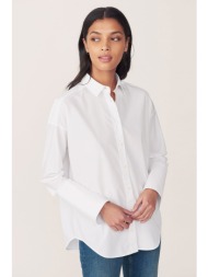 gant γυναικείο πουκάμισο oversized broadcloth - 4300021 λευκό