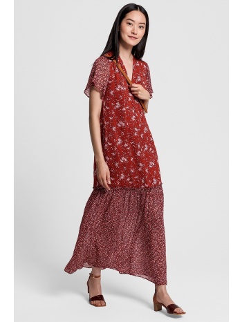 gant γυναικείο maxi φόρεμα με βολάν και floral print  σε προσφορά