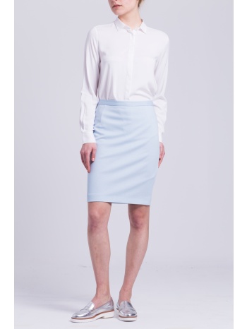 γυναικεία φούστα μονόχρωμη πικέ gant - 4401008 γαλάζιο σε προσφορά