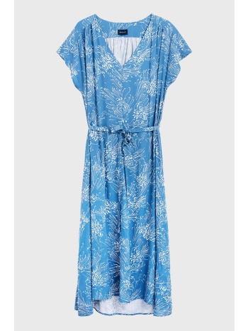 gant γυναικείο midi floral φόρεμα flared - 4503059 γαλάζιο σε προσφορά