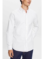 esprit ανδρικό πουκάμισο button down μονόχρωμο - 993ee2f309 λευκό