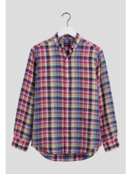 gant ανδρικό πουκάμισο καρό `madras` - 3018820 μπλε