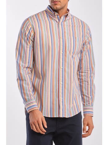 gant ανδρικό ριγέ πουκάμισο oxford regular fit - 3026430