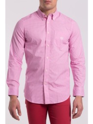 ανδρικό πουκάμισο με μικρό καρό chaps - f01-cma37-c0w44 ροζ
