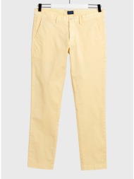 gant ανδρικό παντελόνι ``slim fit sunfaded chinos`` (34l) - 1500608 κίτρινο