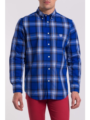 ανδρικό μπλε πουκάμισο με μεγάλο καρό chaps  σε προσφορά