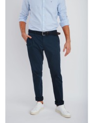 gant ανδρικό μάλλινο chino παντελόνι μελανζέ `slacks` - 1505056 μπλε σκούρο