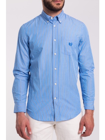 ανδρικό πουκάμισο ριγέ chaps - f01-wcp12-ccp02 μπλε